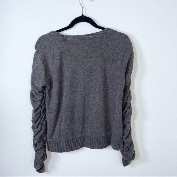 Chaser Shirred Sleeve Sweatshirt Sz Medium - Picture 5 of 15